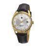 Montre LIP Annapurna Automatique Manufacture R26 PVD Or Jaune cadran blanc argenté bracelet cuir 39 mm