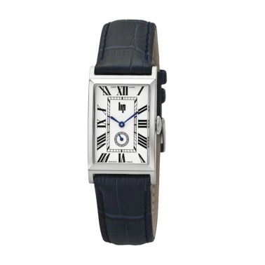 Montre Lip Churchill T24 Petite Seconde quartz cadran ivoire bracelet cuir noir 41,5 x 23,5 mm