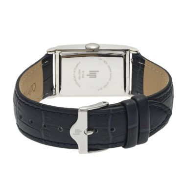 Montre Lip Churchill T24 Petite Seconde quartz cadran ivoire bracelet cuir noir 41,5 x 23,5 mm