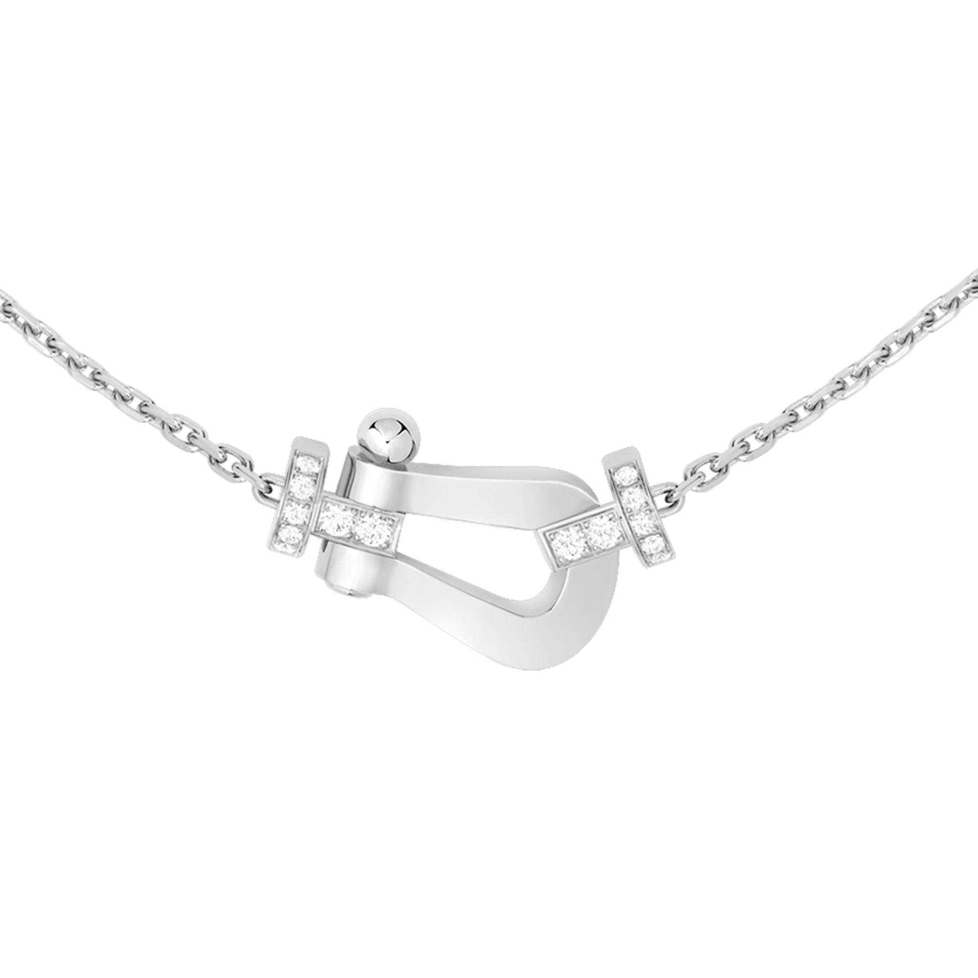 Collier Fred Chance Infinie grand modèle en or blanc et diamants