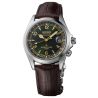Montre Seiko Prospex Alpinist automatique cadran vert bracelet cuir marron 39,45 mm