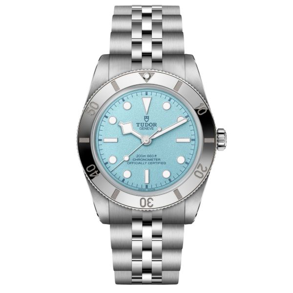 Montre Tudor Black Bay 54 "Lagoon Blue" automatique cadran beu bracelet acier 37 mm