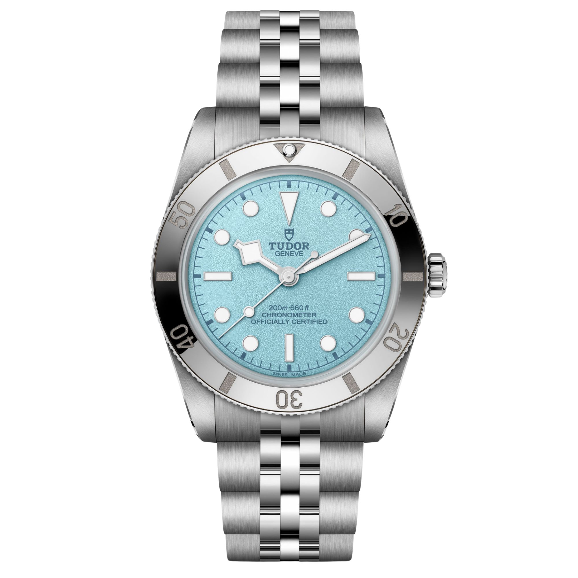 Montre Tudor Black Bay 54 "Lagoon Blue" automatique cadran beu bracelet acier 37 mm