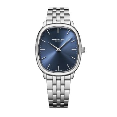 Raymond Weil Toccata Heritage Mechanical blue dial steel bracelet 33 mm x 38 mm