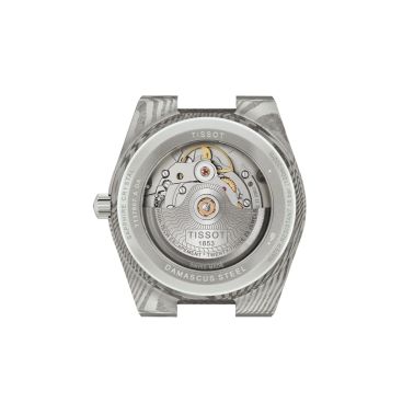 Tissot PRX Damascus Powermatic 80 damascus steel dial damas leather strap 38 mm
