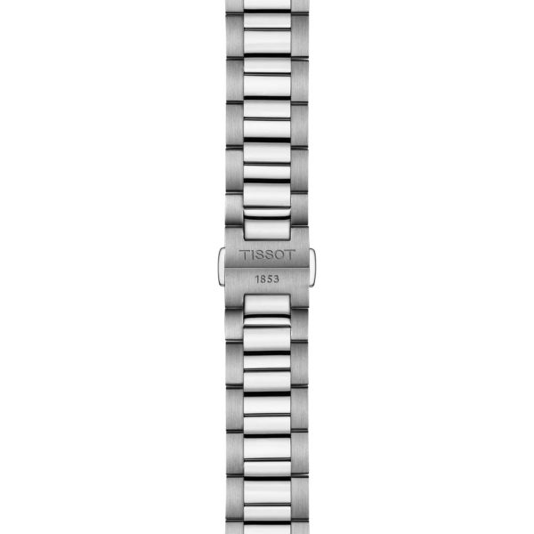 Tissot T-Classic PR 100 quartz black dial stainless steel bracelet 40 mm
