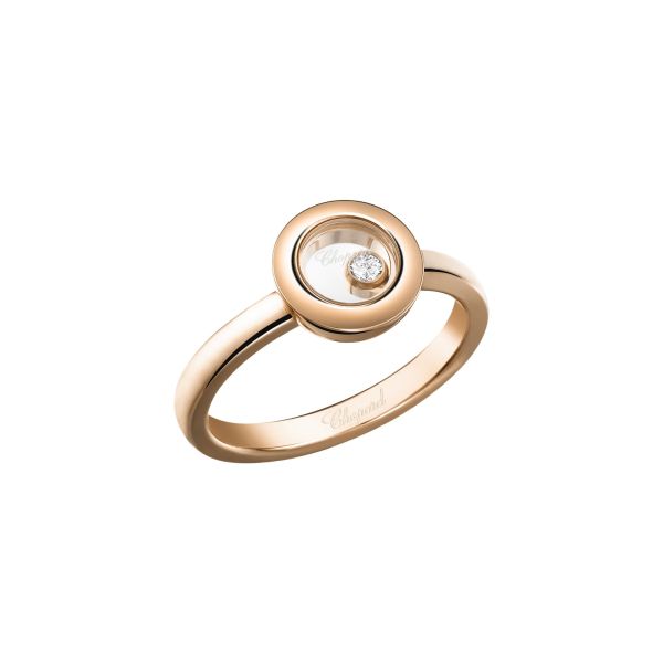 Bague Chopard Happy Diamonds Icons en or rose et diamants