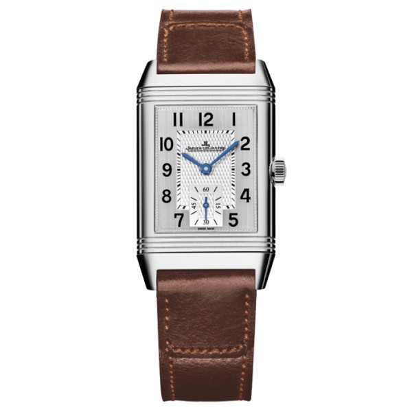 Montre Jaeger-LeCoultre Reverso Classic Medium Duoface petite seconde remontage manuel bracelet cuir Fagliano