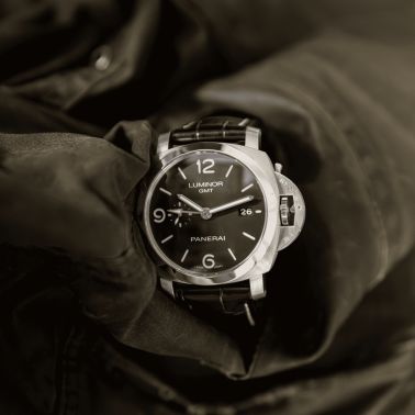 Montre Panerai Luminor Marina 1950 3 Days GMT PAM00320 automatique 44 mm Full Set 2012