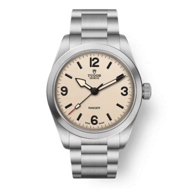 Montre Tudor Ranger automatique cadran beige bracelet acier 36 mm