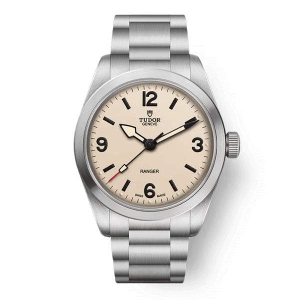 Tudor Ranger automatic beige dial steel bracelet 36 mm