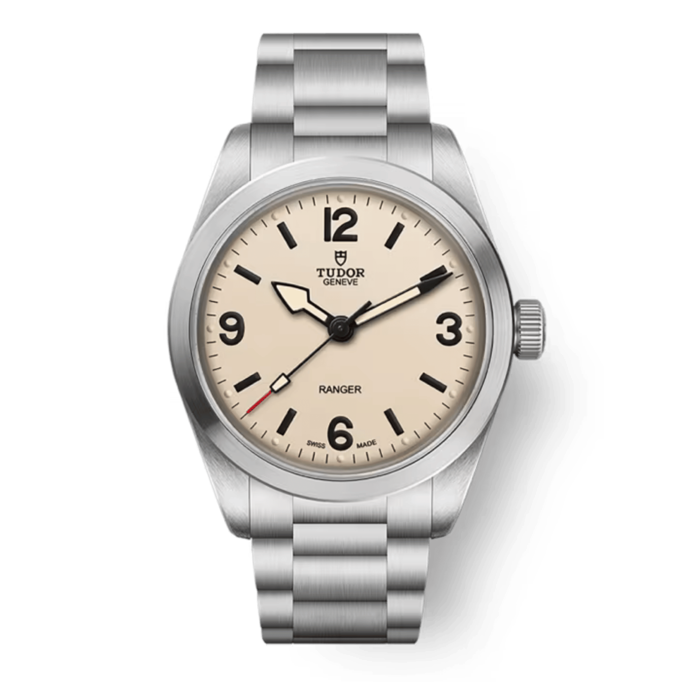 Montre Tudor Ranger automatique cadran beige bracelet acier 36 mm