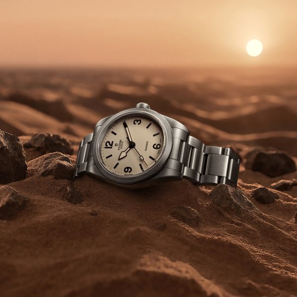 Montre Tudor Ranger automatique cadran beige bracelet acier 36 mm