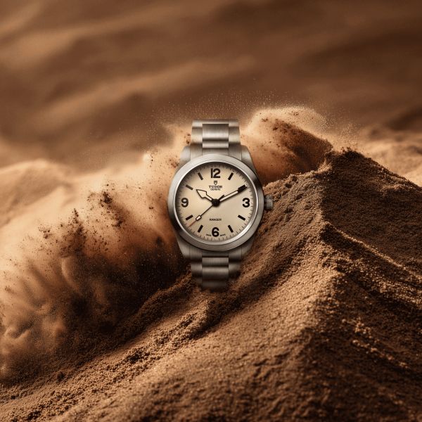 Tudor Ranger automatic beige dial steel bracelet 36 mm