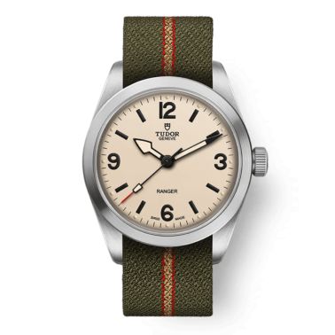 Tudor Ranger automatic beige dial fabric bracelet 36 mm