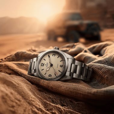 Tudor Ranger automatic beige dial steel bracelet 39 mm