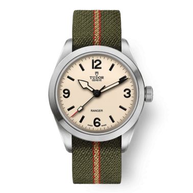 Tudor Ranger automatic beige dial fabric bracelet 39 mm