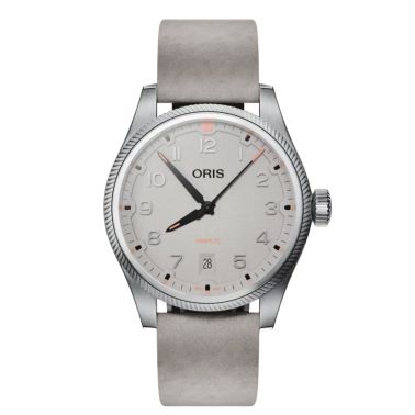 copy ofOris Aviation Propilot Date Automatic Watch with Gray Dial and gray leather Bracelet, 41 mm