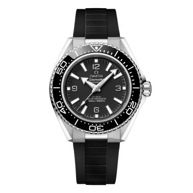 Omega Seamaster Planet Ocean 600m black bezel black dial rubber strap 42 mm