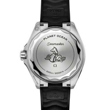 Omega Seamaster Planet Ocean 600m black bezel black dial rubber strap 42 mm
