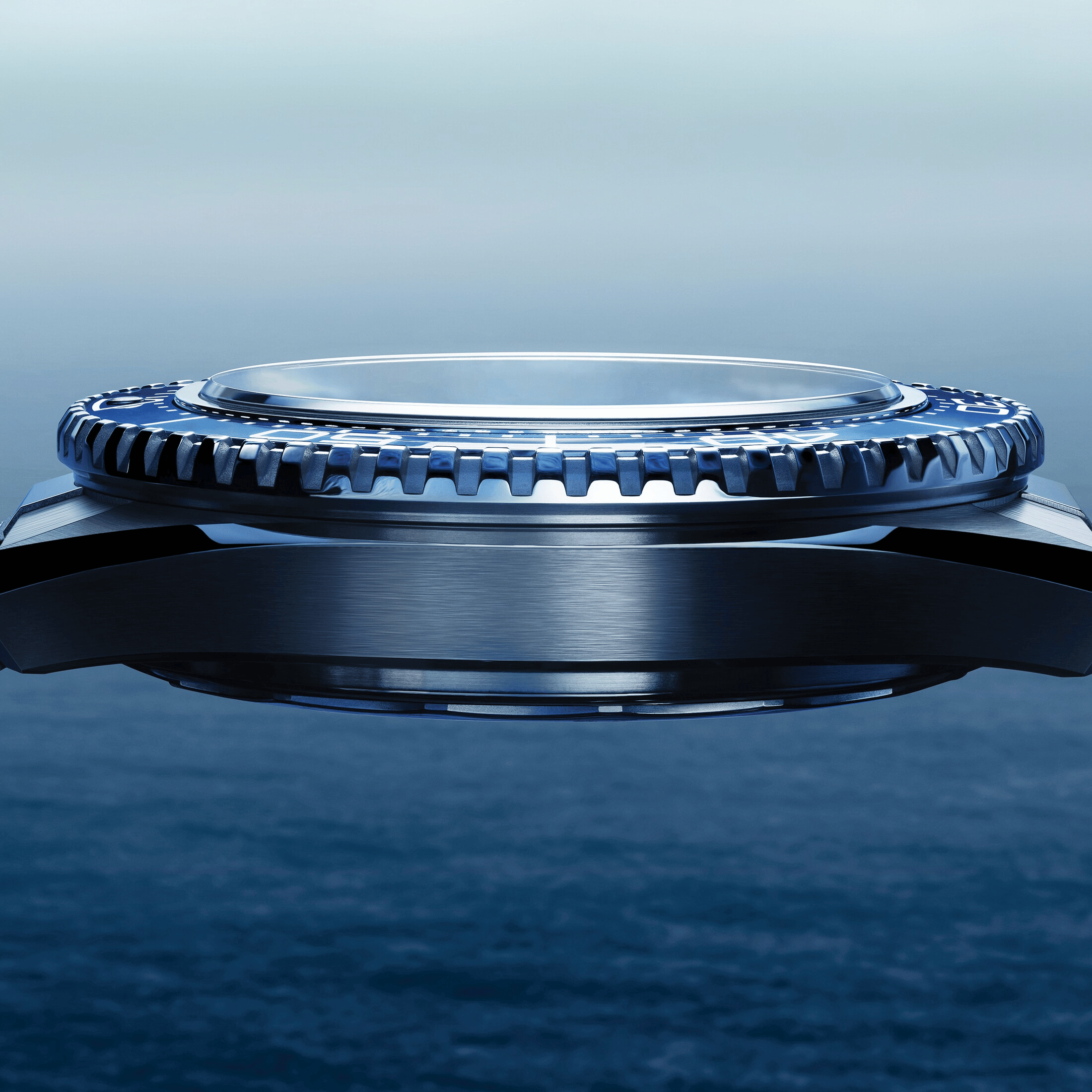 Montre Omega Seamaster Planet Ocean 600m lunette bleue cadran noir bracelet acier 42 mm