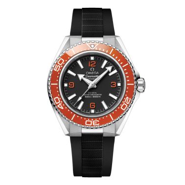 Omega Seamaster Planet Ocean 600m orange bezel black dial black rubber strap 42 mm