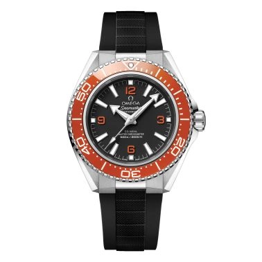 Omega Seamaster Planet Ocean 600m orange bezel black dial black rubber strap 42 mm