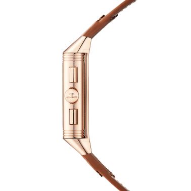 Jaeger-LeCoultre Reverso Tribute Chronograph Rose Gold mechanical gold-tone dial leather strap 49.4 × 29.9 mm