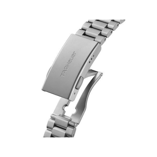 Montre TAG Heuer Formula 1 Solargraph cadran blanc lunette verte bracelet acier 38 mm