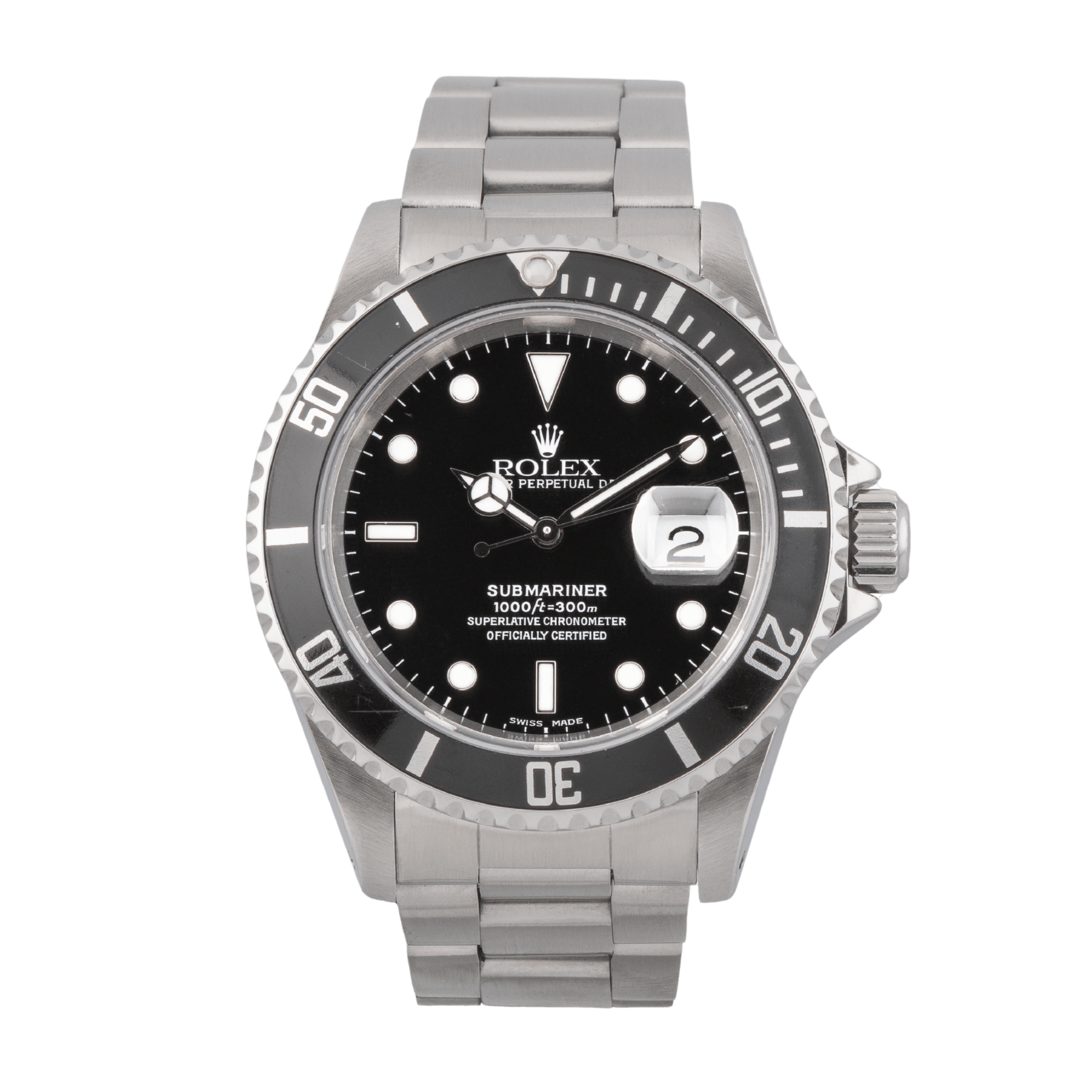 Montre Rolex Submariner Date 16610 automatique 40 mm circa 2001