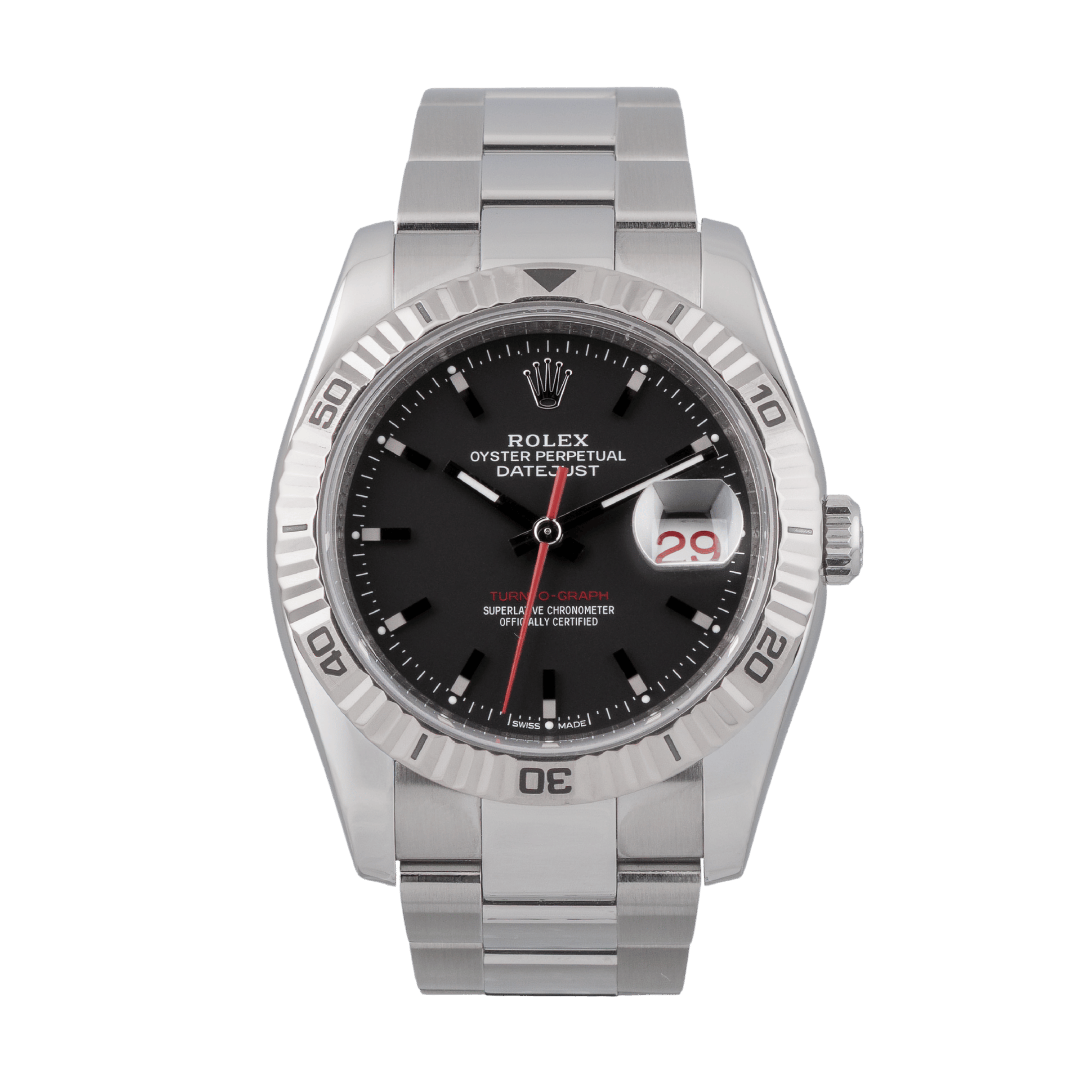 Montre Rolex Oyster Perpetual Datejust Turn-O-Graph Ref. 116264 automatique 36 mm 2004