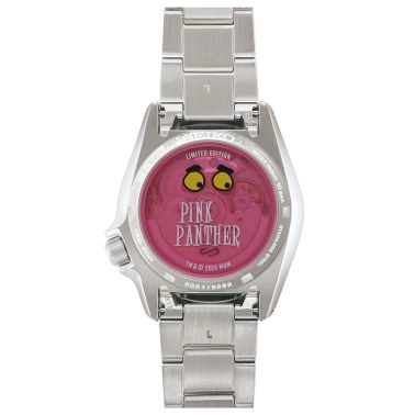 Montre Seiko 5 SKX Sports Pink Panther automatique cadran rose bracelet acier 38 mm - Ed Limitée