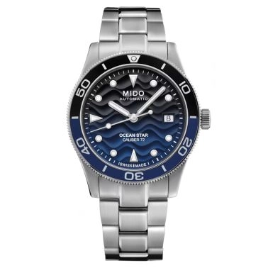 Montre Mido Ocean Star 39 automatique cadran bleu bracelet acier 39 mm