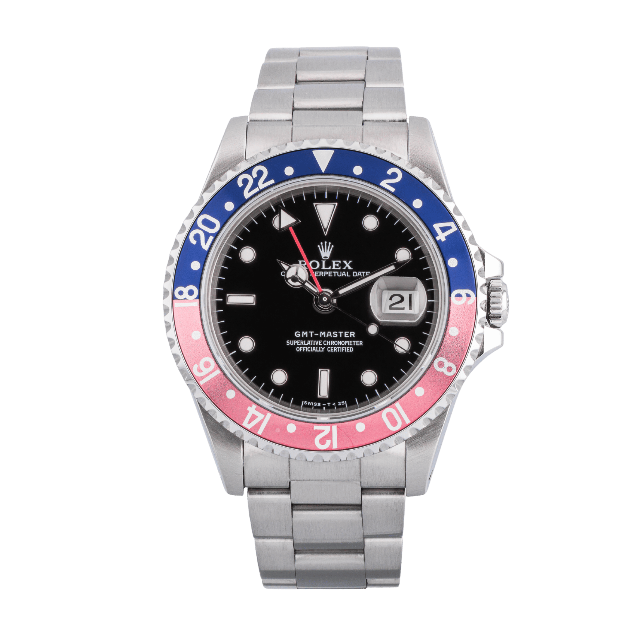 Montre Rolex GMT-Master 16700 "Pepsi Faded" automatique 40 mm Full Set circa 1996