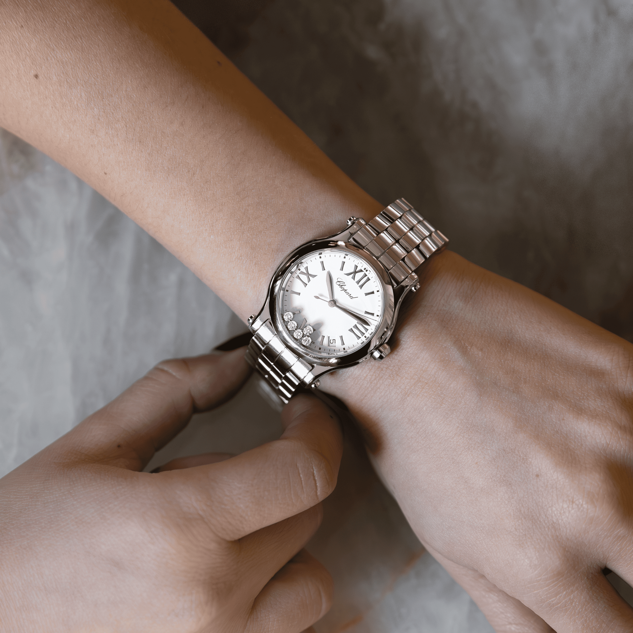 Pre-Owned Chopard Happy Sport quartz 36 mm 278582-3002 - Lepage