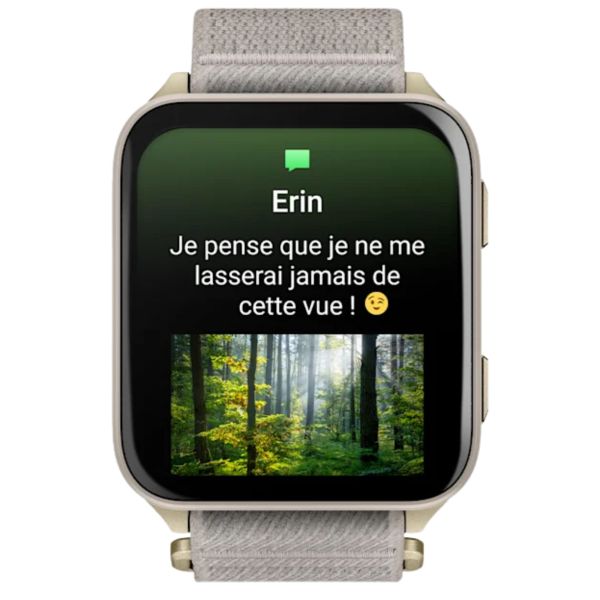 Montre Garmin Venu X1 AMOLED bracelet ComfortFit Lin 41 x 46 mm