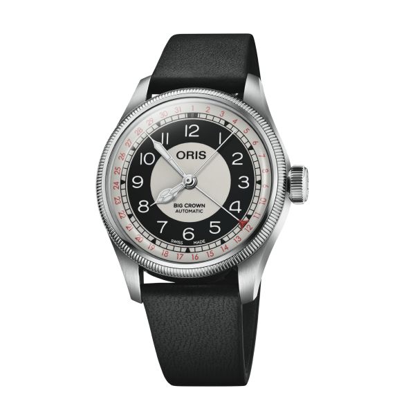 Oris Big Crown Pointer Date “Bullseye” automatic leather strap 38 mm