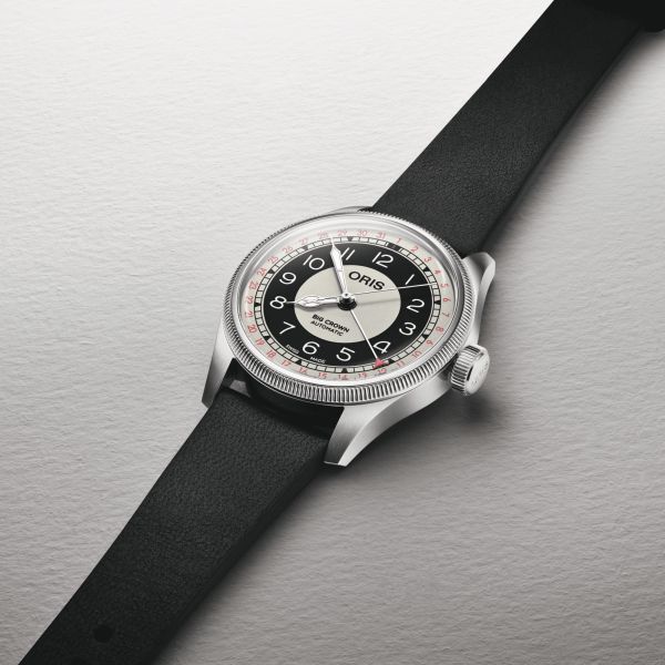 Oris Big Crown Pointer Date “Bullseye” automatic leather strap 38 mm