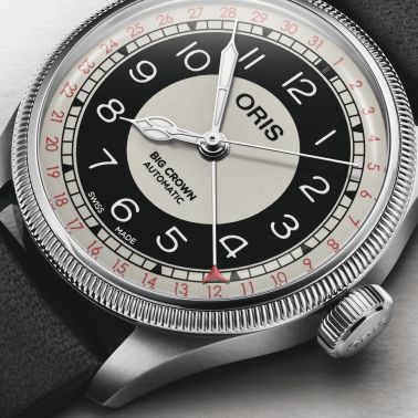Oris Big Crown Pointer Date “Bullseye” automatic leather strap 38 mm