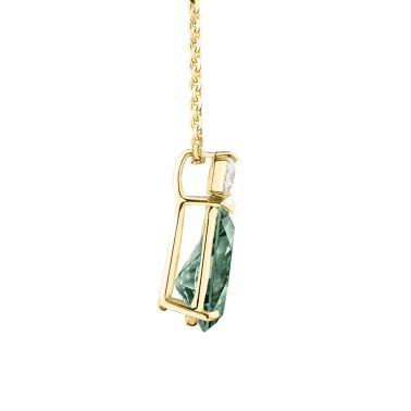 Lepage Jacques necklace in yellow gold and green sapphire