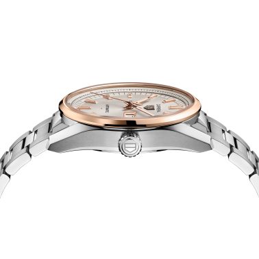 TAG Heuer Carrera Day-Date Automatic champagne dial steel bracelet 41 mm