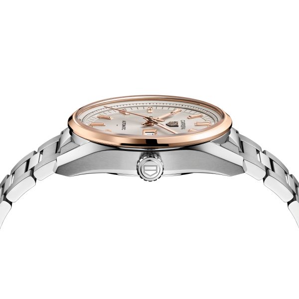 TAG Heuer Carrera Day-Date Automatic champagne dial steel bracelet 41 mm