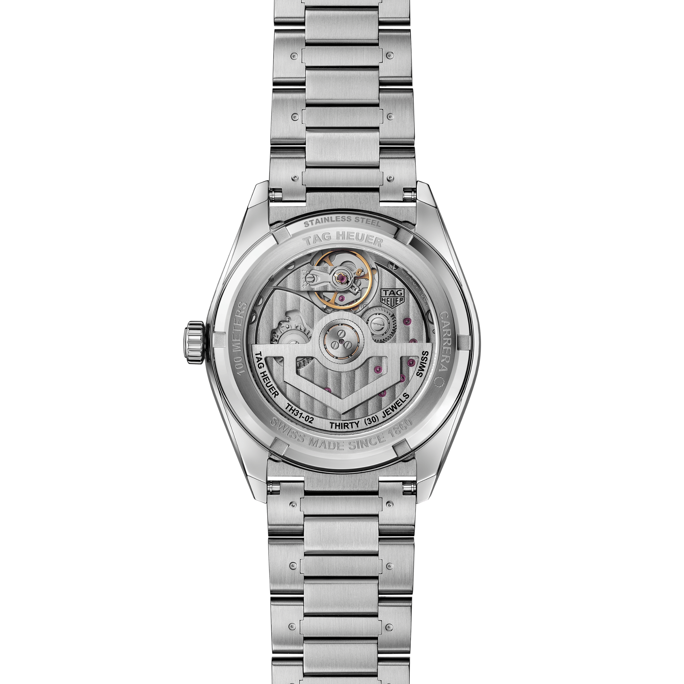 TAG Heuer Carrera Day-Date Automatic champagne dial steel bracelet 41 mm