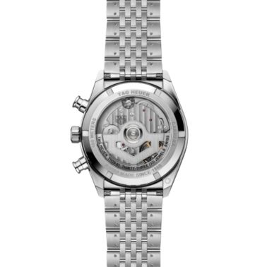 TAG Heuer Carrera Chronograph "Glassbox" automatic black dial steel bracelet 41 mm