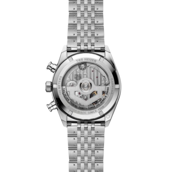 TAG Heuer Carrera Chronograph "Glassbox" automatic black dial steel bracelet 41 mm