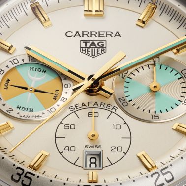 Montre TAG Heuer Carrera Seafarer automatique cadran opalin champagne bracelet acier 42 mm