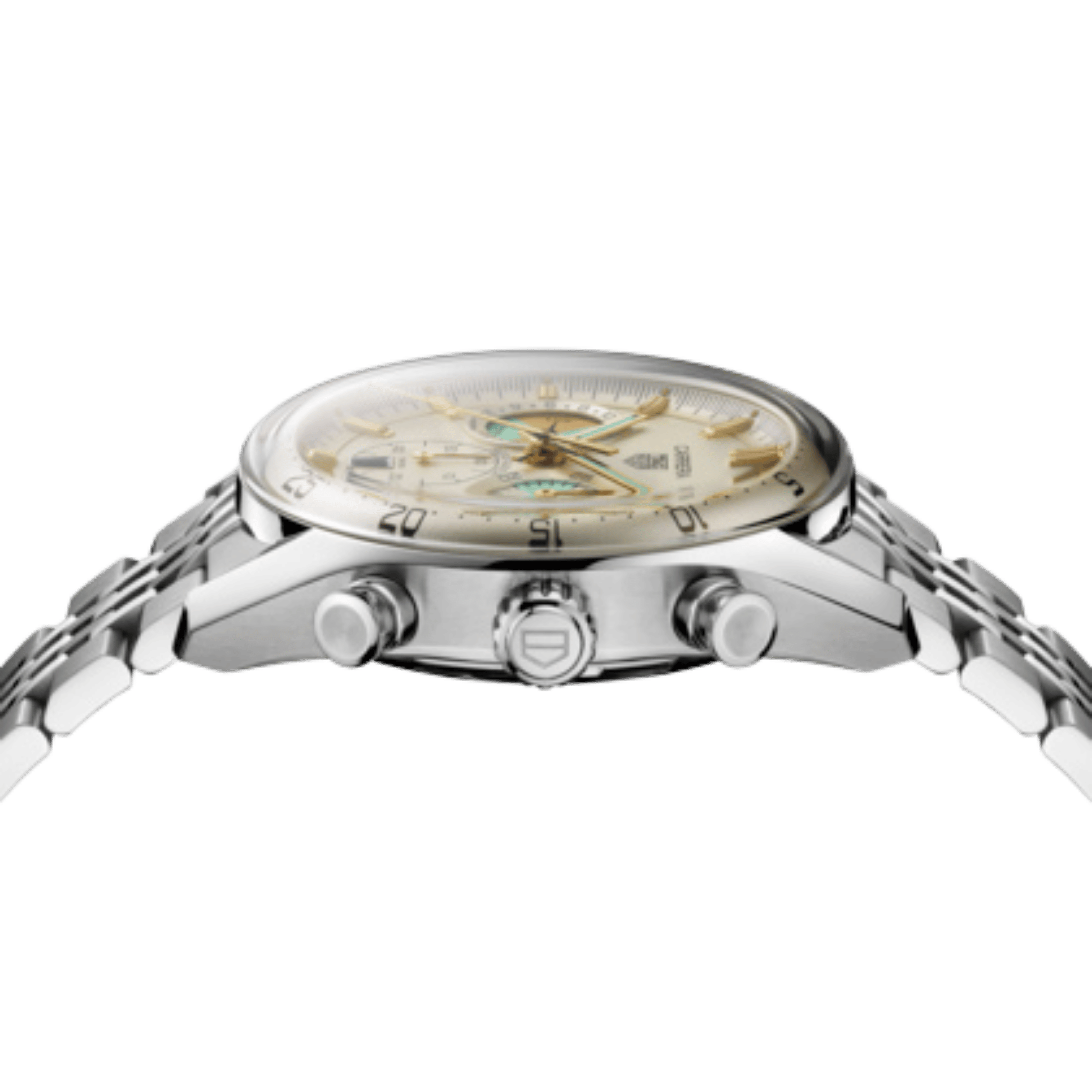 Montre TAG Heuer Carrera Seafarer automatique cadran opalin champagne bracelet acier 42 mm