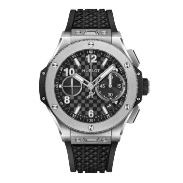 Montre Hublot Big Bang Original Unico Titanium automatique cadran carbone bracelet caoutchouc 43 mm