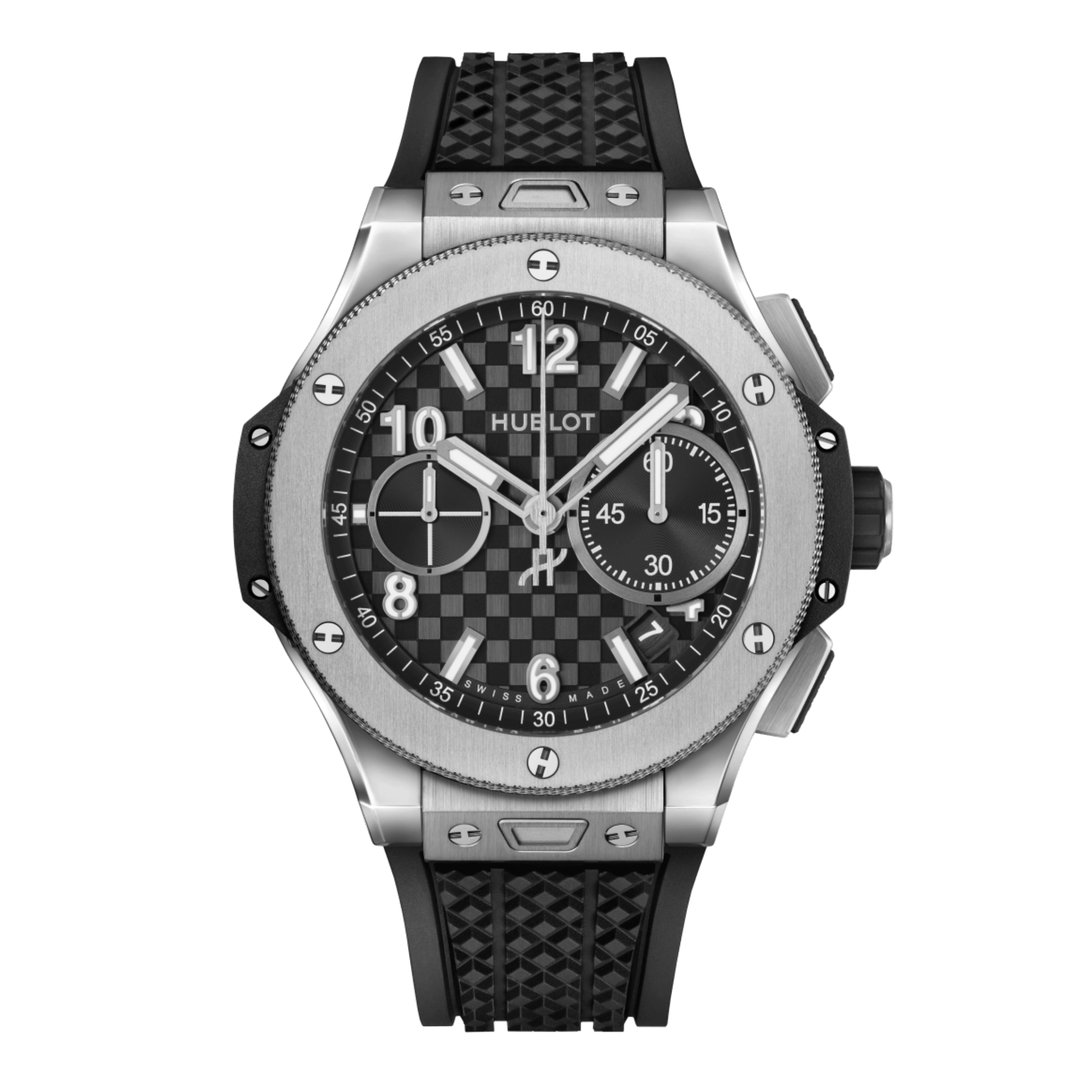 Hublot Big Bang Original Unico Titanium automatic carbon dial rubber strap 43 mm