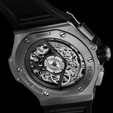 Hublot Big Bang Original Unico Titanium automatic carbon dial rubber strap 43 mm